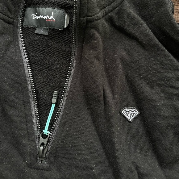 Diamond supply co half zip mock size large - Picture 2 of 2
